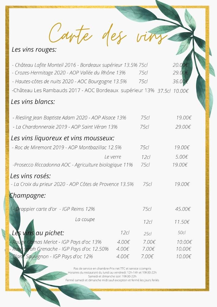 Restaurant le potager de Kristine - Menu Image 4